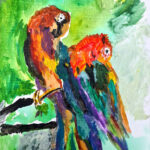 Vera | Papegaaien | Acrylverf op doek