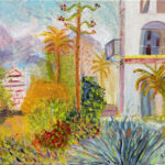 Amor | Villa's in Bordighera (naar Monet) | Acrylverf op Linnen