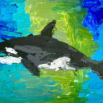Wil | Orka | Acrylverf op papier