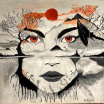 Willem | Dwars door het Landschap heen | Acrylverf op canvas