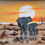 Yvonne | Olifanten | Acrylverf op doek