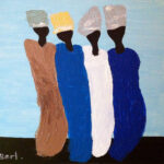 Bert | Vier vrouwen | Acrylverf op doek