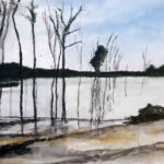 JackvS | Bij het Meer | Acrylverf op doek