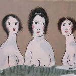 francoise | de drie vriendinnen| Acrylverf op doek