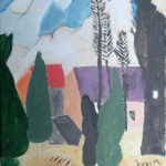 Inge | Bij de boerderij | Acrylverf op doek