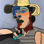 Karin | Portret | Acrylverf op doek