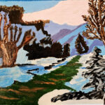 Radjinder | Landschap | Acrylverf op doek