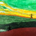 Lily | Wandelen | Acrylverf op papier