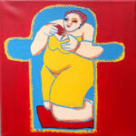 francoise | Sleutelgat | Acrylverf op doek