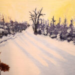 Marga | Winterlandschap | Acrylverf op doek