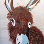 Sonja | Ezeltje | Acrylverf op doek