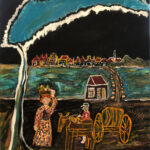 Wim | Bootjesbaai in Curaçao | Acrylverf op doek